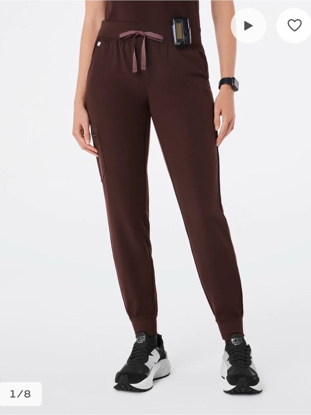 Figs High Waist Espresso Zamora Jogger